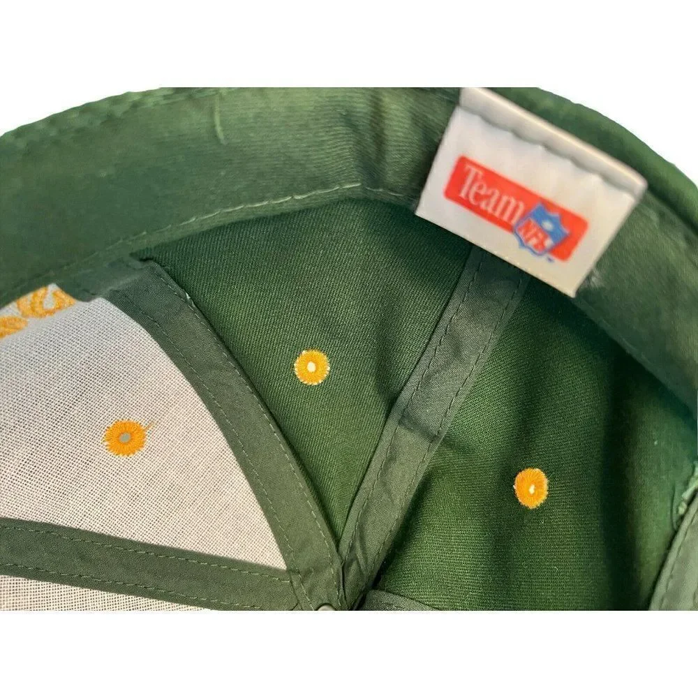 Green Bay Packers Spelled Out Cap One Size Snapback Hat Vtg NFL Throwback Unisex